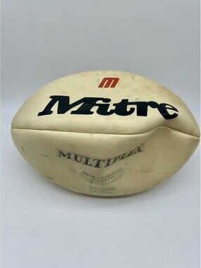 Vintage Mitre Rugby Ball Mitre Club Size 5 1980’s Model For 1987 World Cup READ